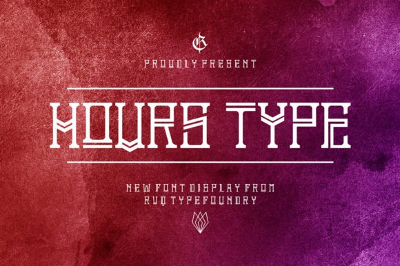 Hours: A Modern Geometric Typeface for Bold Visuals