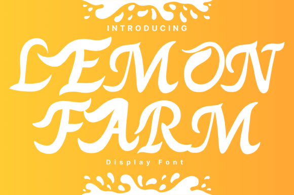 Lemon Farm Font: A Whimsical Touch for Creative Design