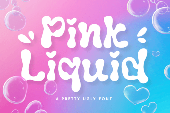 Pink Liquid Font: A Designer's Playful Typography Ally