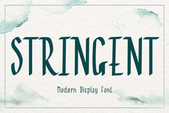 Stringent: The Modern Display Font for Impactful Design