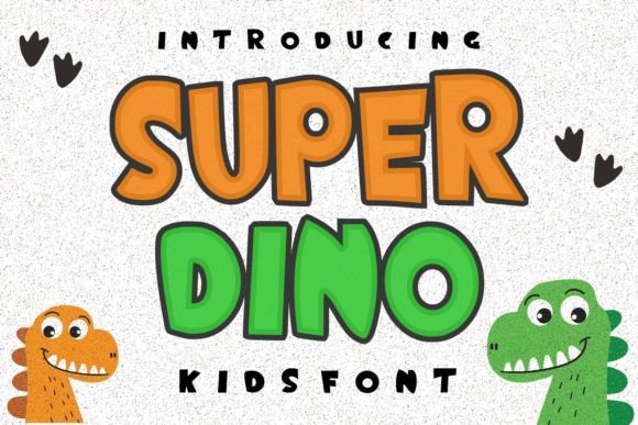Super Dino: A Playful Font for Creative Projects